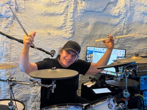 in studio rehearsing Rory ETC.